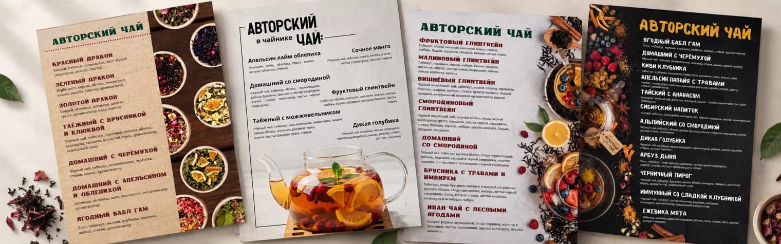 Чайная карта для кафе и ресторана: как подобрать ассортимент и не перегрузить меню